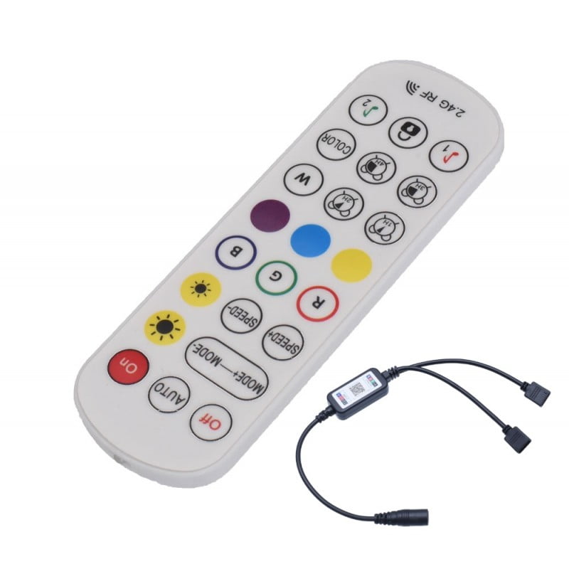 Mini-Controller RGB LED with 24 Keys, 2 Outputs and Magic Smart, 144W