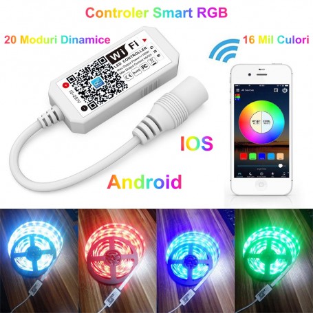 RGB LED Mini-Controller with Wi-Fi 5-24V