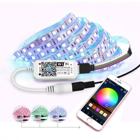 RGB LED Mini-Controller with Wi-Fi 5-24V