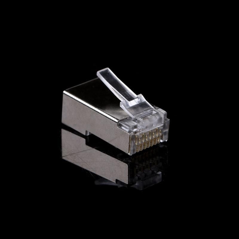 RJ45 CAT6 Metal FTP-UTP Connector 100 pcs/set