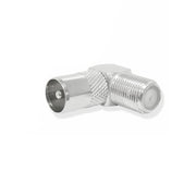 Tata Metal TV Plug to F Socket 90° Elbow