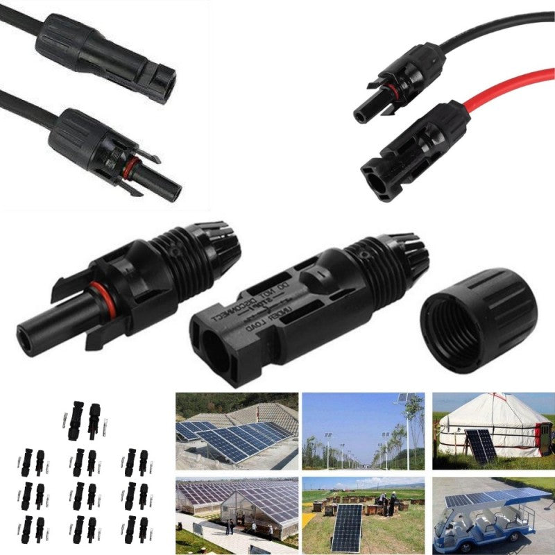 MC4 Connector for Photovoltaic Solar System, 10 pcs Kit, F/M Set