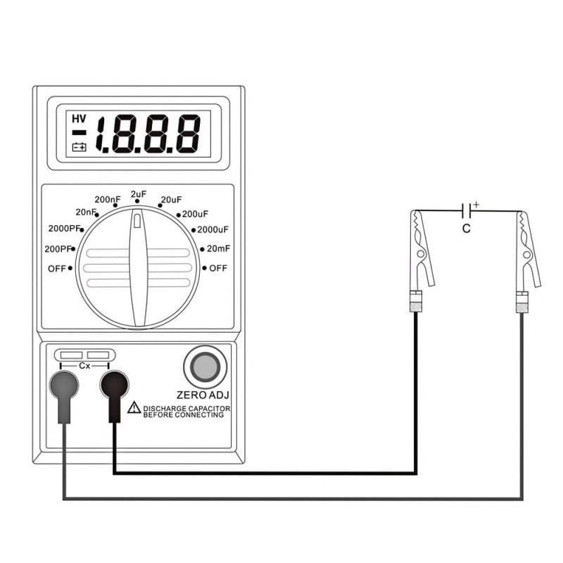 Multimeter/Capacitance Meter, Electricity Measurement