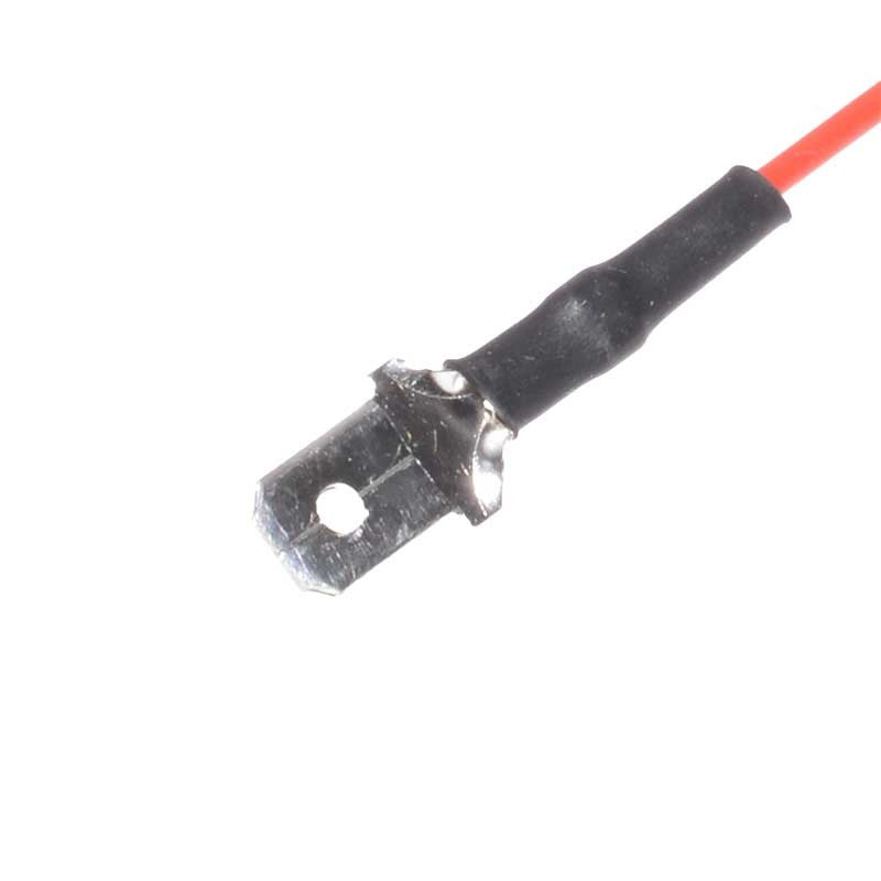 TATA Electrical Spade Connector, 6.3MM, 20 cm Wire, 100pcs/Set, Red