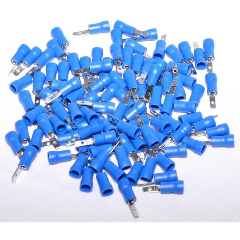 Blue Electric Spade Connector, 2.8mm, 100Pcs/Set