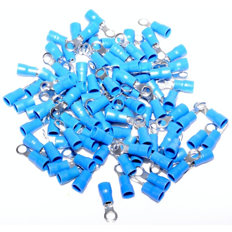 Insulated Ring Terminal Ø4MM 100pcs/Bag