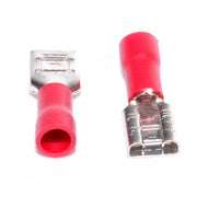 Insulated Female Spade Terminal Red 6.3MM 100Pcs/Bag
