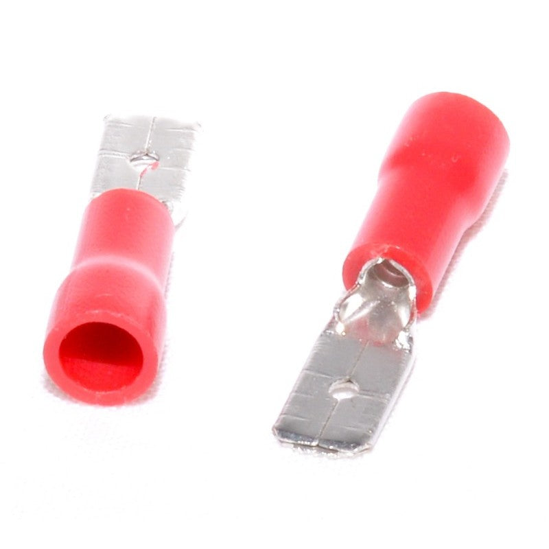 Insulated Red Male Spade Terminal 4.8MM 100PCS/Bag