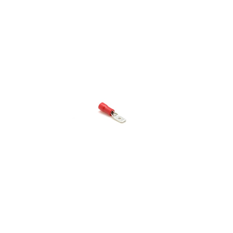 Insulated Red Male Spade Terminal 4.8MM 100PCS/Bag