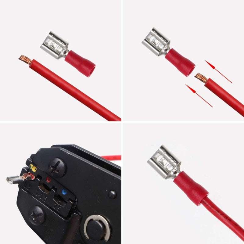 Wire Electrical Connector Terminals - 225 Pcs/Set