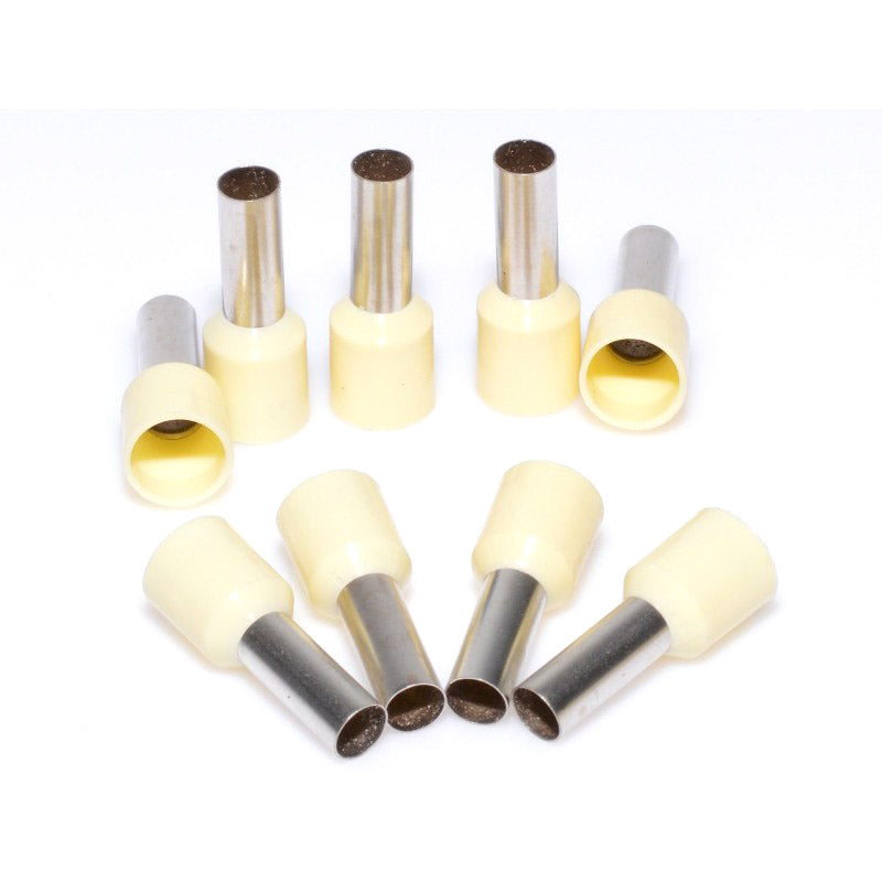 Insulated Cord End Terminal E10-12 Cream, 100Pcs/Set