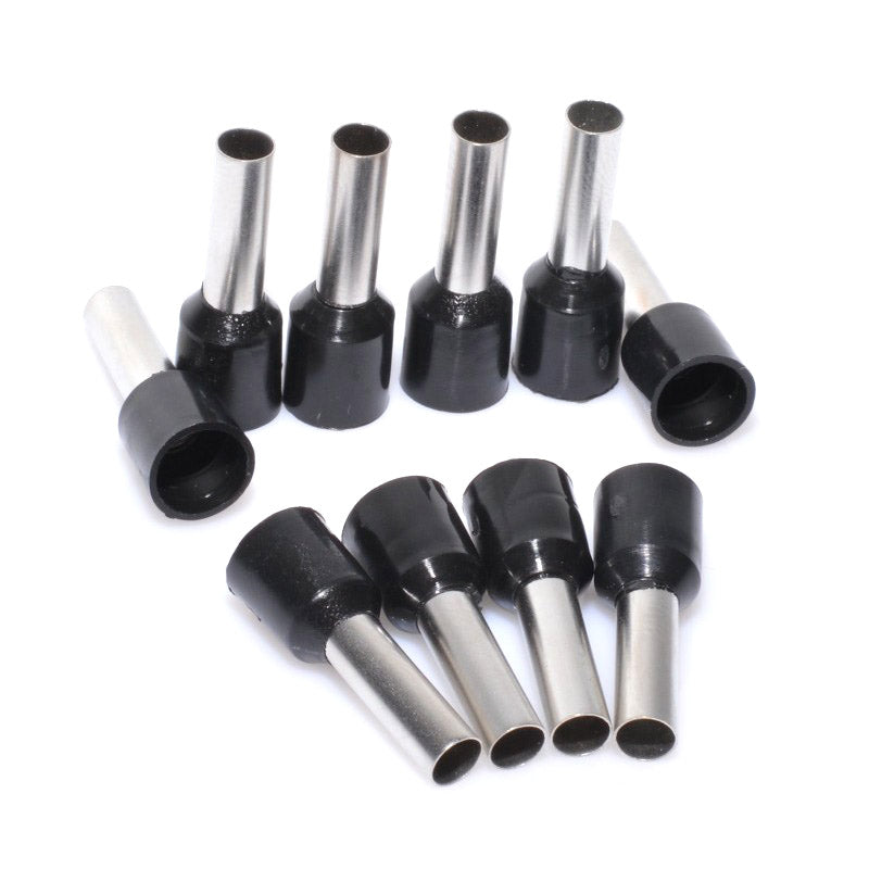 Pin Terminal for Cable E6012 Black, 100Pcs/Set