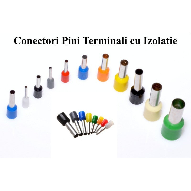 E7508 Gray Wire End Ferrule, 100Pcs/Set