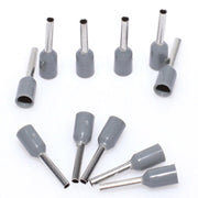 E7508 Gray Wire End Ferrule, 100Pcs/Set