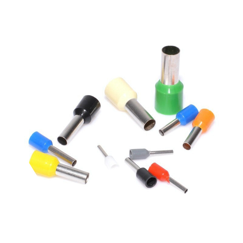 E7508 Gray Wire End Ferrule, 100Pcs/Set