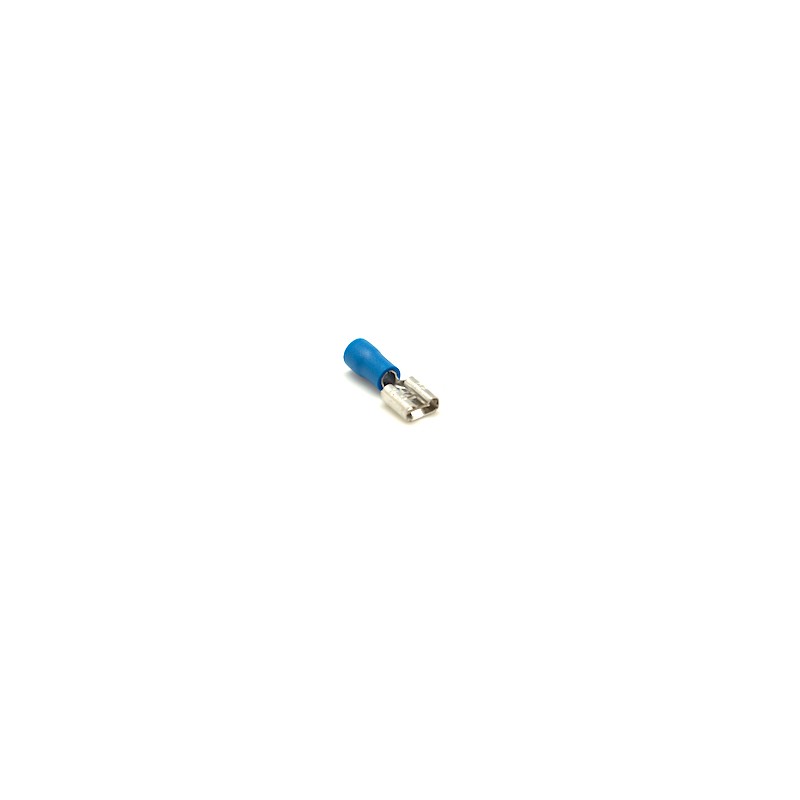Insulated Female Spade Connector Blue 6.3MM 100PCS/Bag