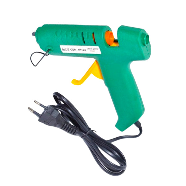 Hot Glue Gun for 11mm Silicone Sticks, 60W-100W Power, Green/Orange