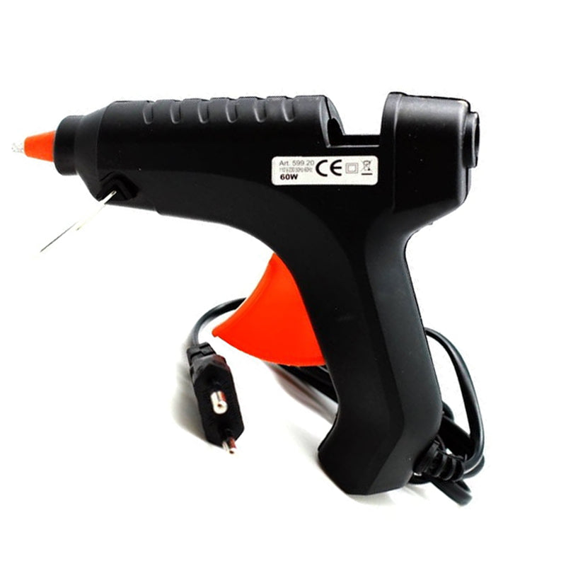 Glue Gun for 11mm Silicone Sticks, 60W Power, Black