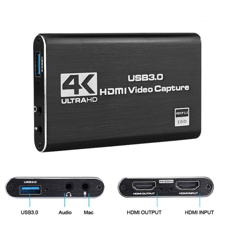 4K HDMI Video Capture Card - HDMI - USB 3.0