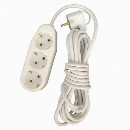 Extension Cord 5m Ceramic 3 Sockets Overload Protection