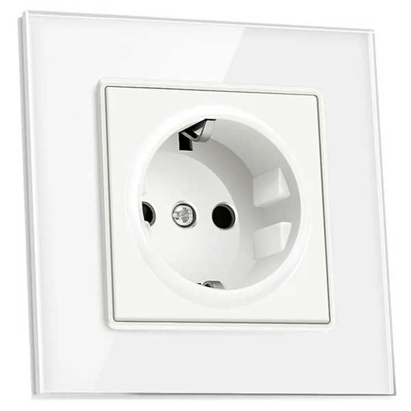 Classlights Tempered Glass Socket, 16A, White