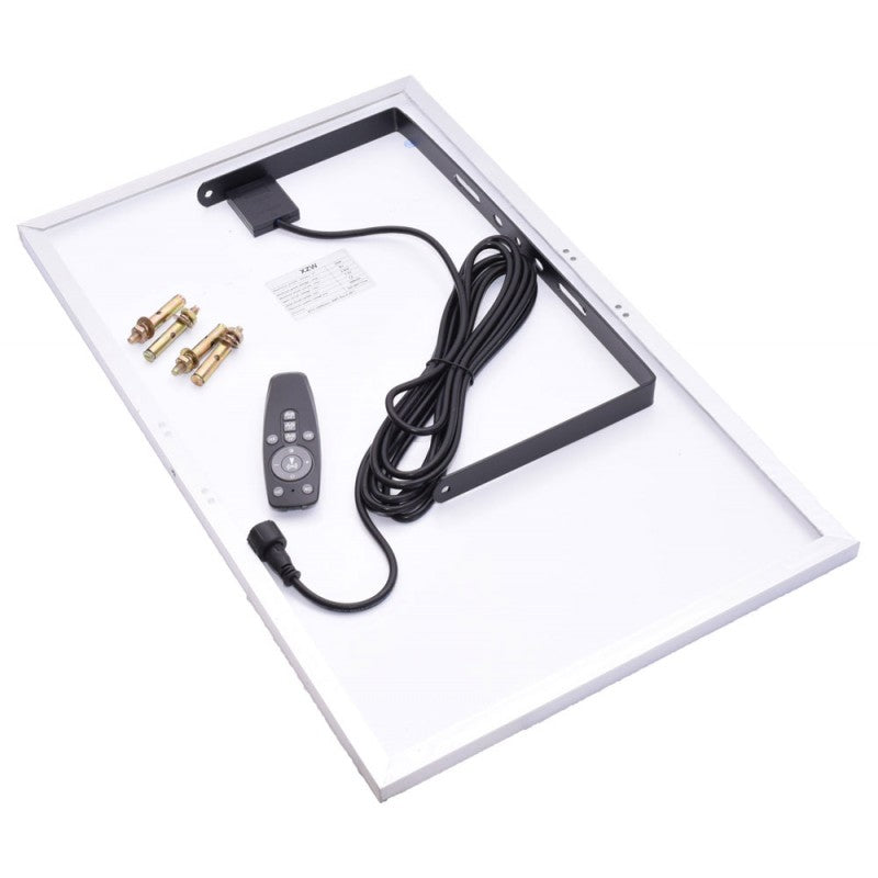 Solar Panel Lighting Kit + 300W LED Floodlight + Remote Control, Complete Package