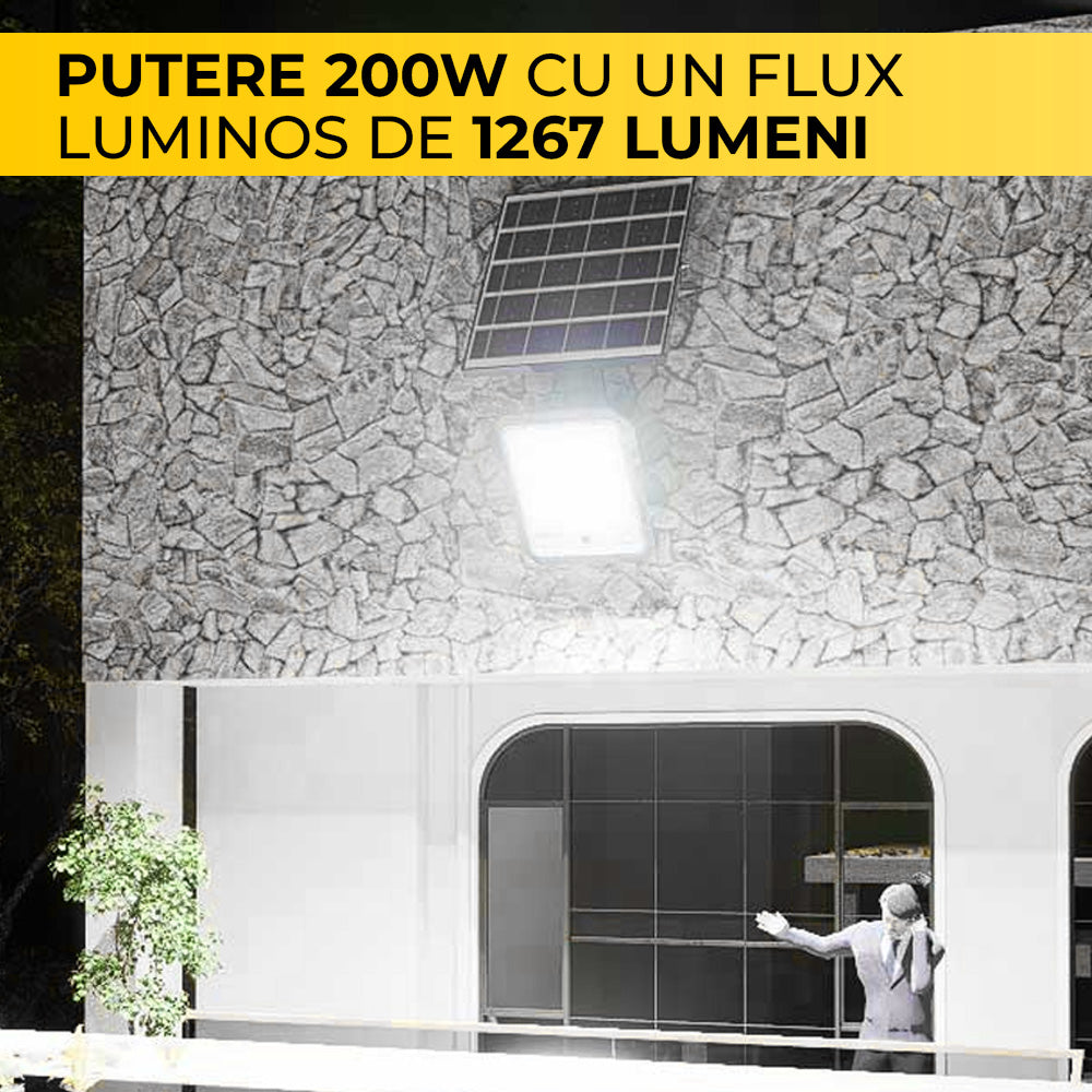 LED Projector with Integrated Video Camera, 200W, Solar Powered, 1440P, Wi-Fi, 30,000 mAh, ClassLights