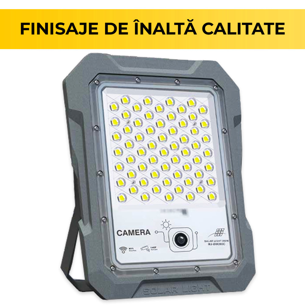 LED Projector with Integrated Video Camera, 200W, Solar Powered, 1440P, Wi-Fi, 30,000 mAh, ClassLights