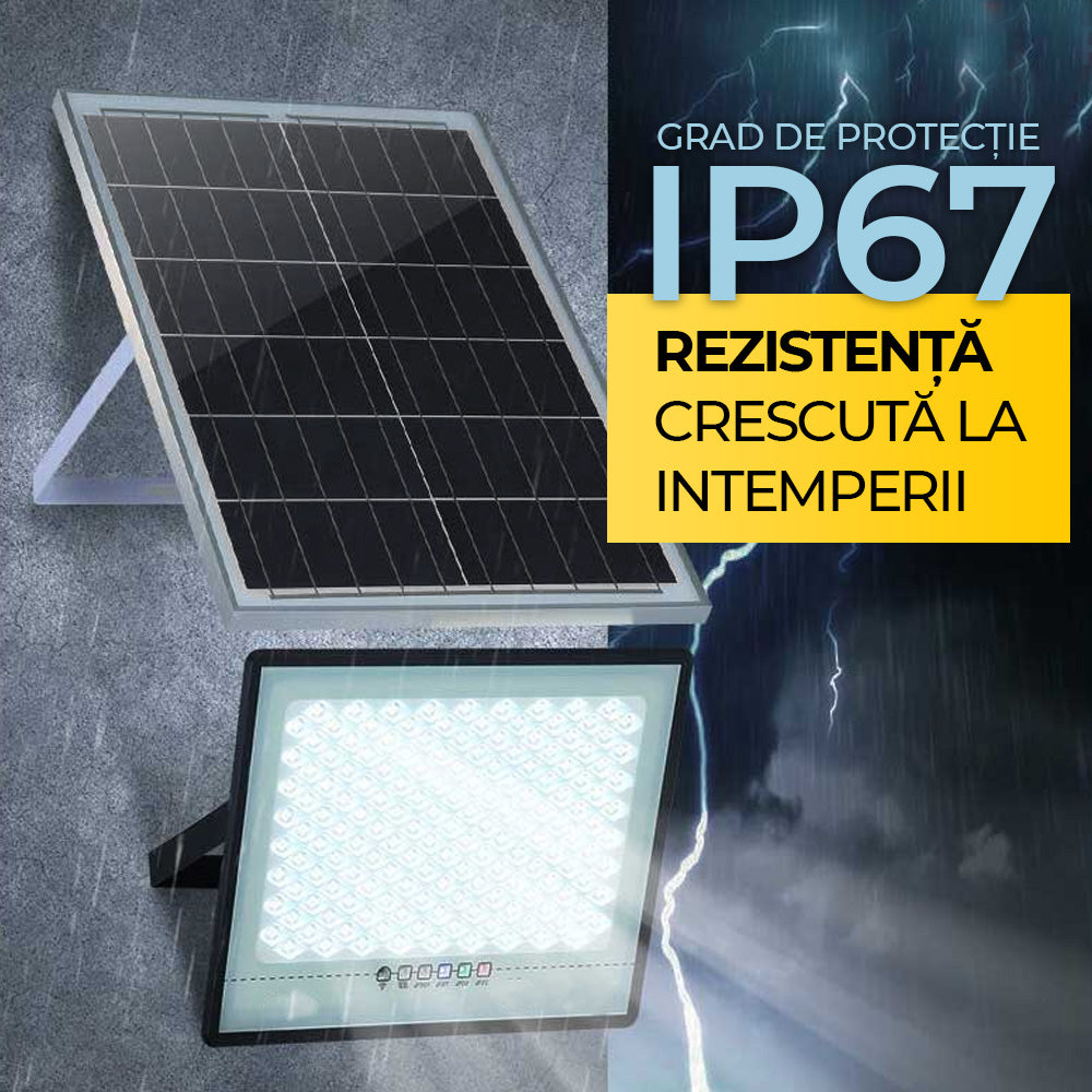 300W Solar LED Projector, Complete Kit, IP67, ElectroAZ