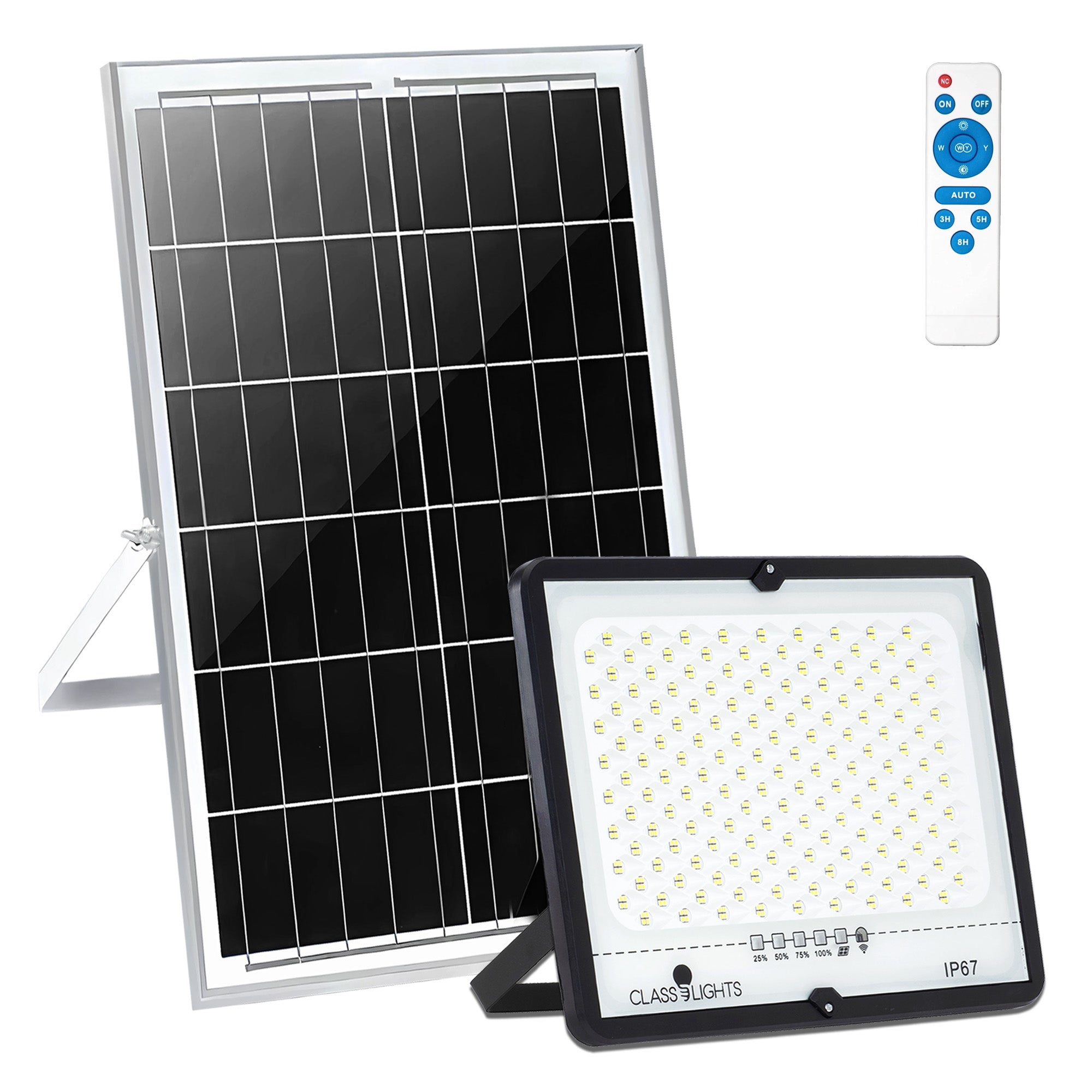 300W Solar LED Projector, Complete Kit, IP67, ElectroAZ