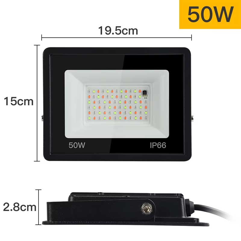 RGB LED Projector - 220V, with Remote Control, 50W Power ElectroAZ