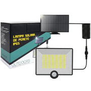 40W Solar LED Projector with Motion Sensor and IP65 ClassLights, 204 LEDs