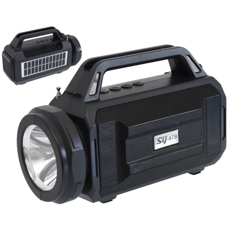 FM Radio with Flashlight and Solar Panel SY-979