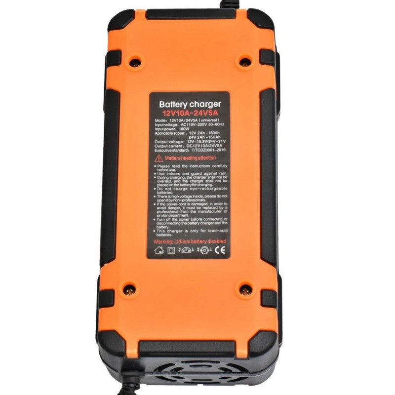 Intelligent Pulse Car Charger 12V-10A / 24V-5A