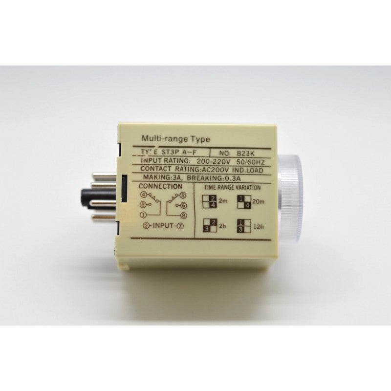 Time relay (Mechanical timer) 2M/20M/2H/12H