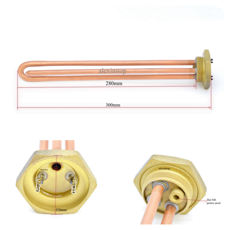 Boiler Heating Element 2000W Straight with Q Thread