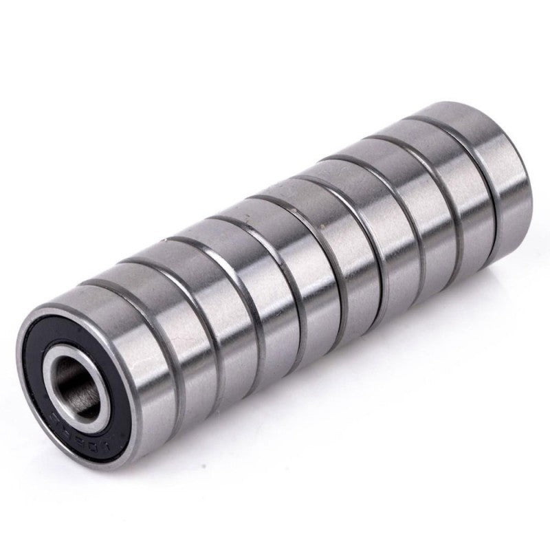 Set of 10x 609 2RS Bearings, Steel with plastic housing