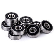 Set of 10x 609 2RS Bearings, Steel with plastic housing