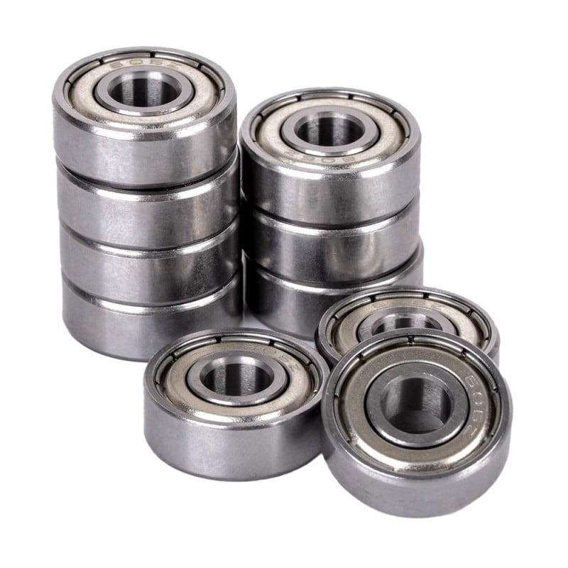 Set of 10 Bearings, Model 609 ZZ, All Steel
