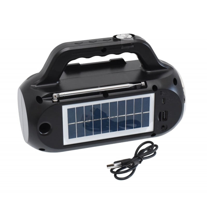 FM Radio with Flashlight and Solar Panel EP-516