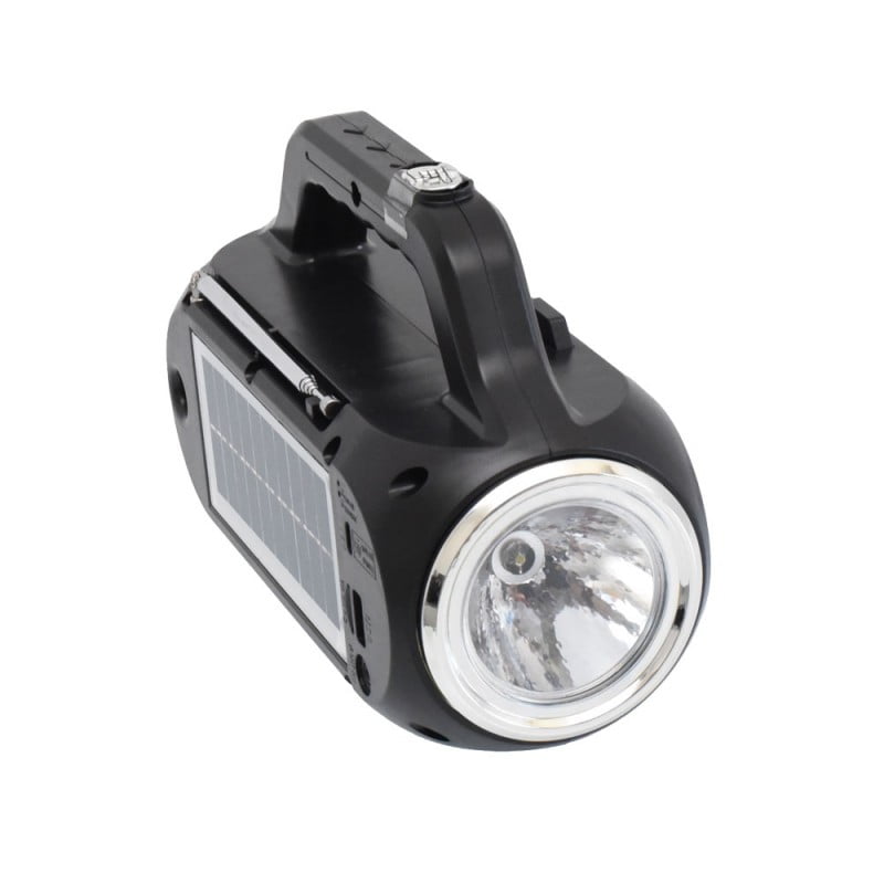 FM Radio with Flashlight and Solar Panel EP-516