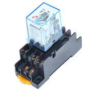 Relay 12V-DC, Electromagnetic, 11 Pin, With Socket