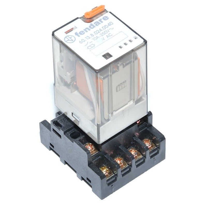 Industrial Relay 24V-AC / 11P, With Socket, 11 Pin