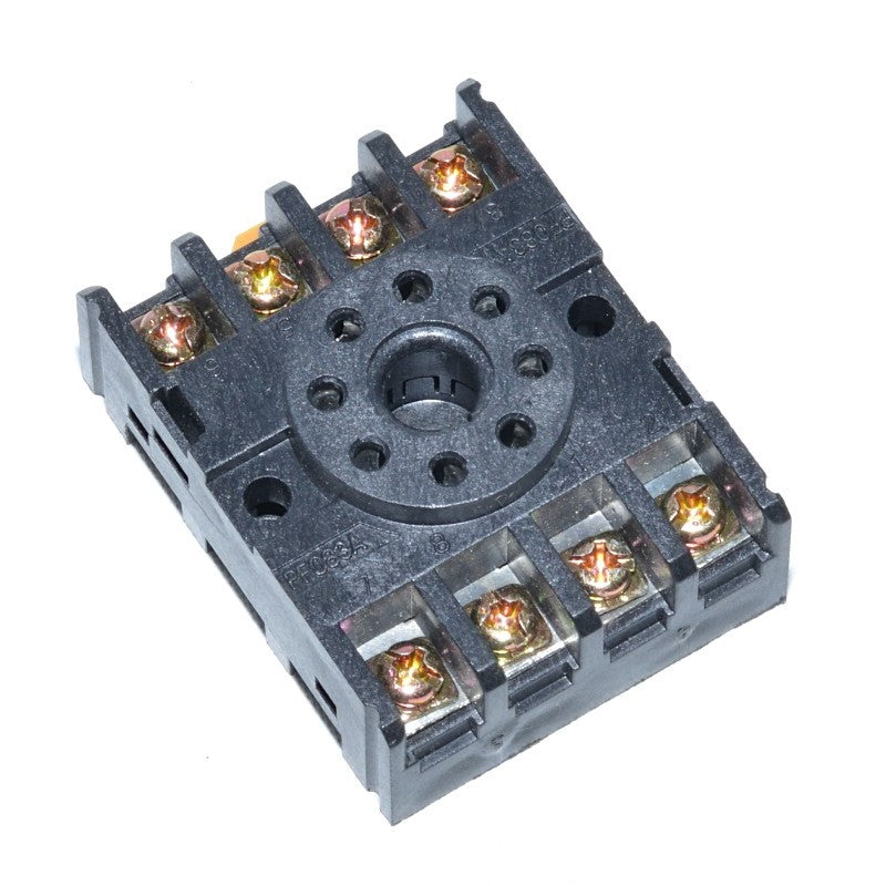 Industrial Relay 12V-DC / 8P, With Socket, 8 Pins