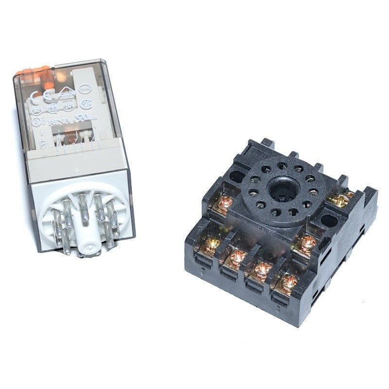 Industrial Relay 48V-AC, 11P, With Socket, 11 Pin