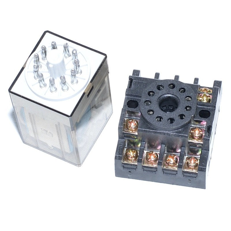 Industrial Relay 48V-DC, 11P, With Socket, 11 Pins