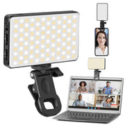 LED Video Conference and Vlog Light, Portable, 3000mAh Battery, 2500K-9000K, 120 LEDs, CRI 95+