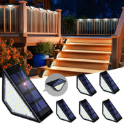 Set of 2 Ultra-Thin Solar LED Lights - Lighting for Fence and Steps