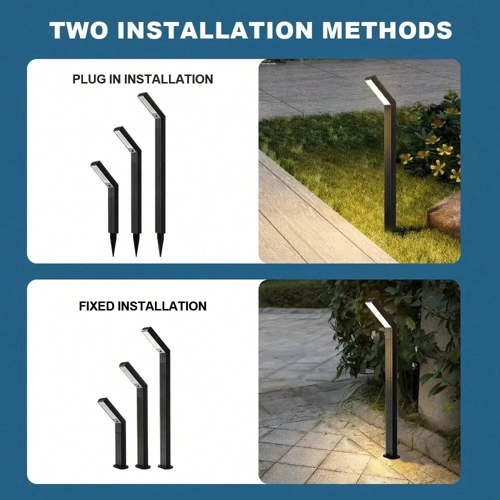 Solar LED Garden Lamp, Adjustable Height, IP65