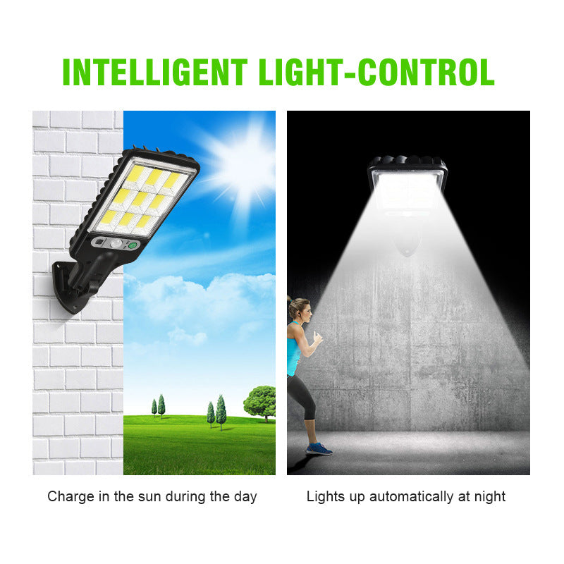 108 COB LED Solar Street Light, Motion Sensor and Remote Control